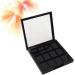 FOYTOKI 4 Pcs 12 Empty Eyeshadow Palette Empty Eyeshadow Dish Depotting Makeup Containers DIY Empty Black - Buy Online on GoSupps.com