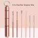 Funien 6Pcs Stainless Steel Ear Cleaner Kits - Earpick Wax Remover Curette Spoon Spiral Clean Tool - Buy Online on GoSupps.com