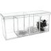 Isaac Jacobs 4-Compartment Clear Acrylic Organizer with Lid (9â L x 3â W x 4â H)  Makeup Brush Holder  Sectional Tray  Storage Solution for Makeup  Crafts  Office Supplies & More (1  Clear) - Buy Online on GoSupps.com