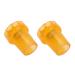 Crutch Covers Pads Wear Resistant Crutch Feet Pads Thickened Rubber 2 PCS 360 Degree Rotatable for Indoor for Canes for Outdoor (Orange)