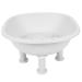 Alomejor Bain de Si ge pour Bol Profond Antid rapant Soins Post-partum Confortables pour Femmes Enceintes Plastique (WHITE)