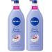 NIVEA Oil Infused Cherry Blossom and Jojoba Oil Body Lotion for Women Fast-Absorbing and Non-Greasy Cherry Blossom Scented Lotion Moisturizes for 48 Hours 16.9 Fl Oz Pump Bottle (Pack of 2) 16.9 Fl Oz (Pack of 2)