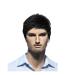 Wig Men Male Black Cosplay Anime Bob Short Cruly Curly Head Homan Party Straight