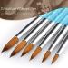 Desikixudy Brushes Crystal Nail Crystal Carving Pen Blue Transparent Crystal Pen with Diamonds 6 Sets Foil Nail Art - Buy Online on GoSupps.com