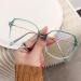 Fuqinqingoz oversized fashionable reading glasses anti-blue light computer reader glasses tiredness alleviate flat light mirror (color: green size: +350) +350 green