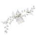 Didiseaon Bridal Hair Comb Golden Women Hair Accessories Bridal Headdress Crystal Hair Comb Goody Hair Leaf Hair Comb Womens Hair Clips Gold Hair Accessories Hairpin Wedding Miss