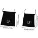 AUTSUPPL 2pcs Storage Bag Hair Wand Bag Organizer Bags for Travel Blow Dryer Organizer Gym Bag Black Velvet - Buy Online on GoSupps.com