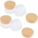 B Blesiya 4 Pieces 50g Empty Glass Cream Jars - Ointment & Cosmetic Containers with Screw Lid for International Shipping - Buy Online on GoSupps.com