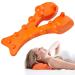 MSpebec trigger point massager massage device back therapy point- trigger point massage device to the neck and shoulder relaxation for relieving cervical pain (Orange color)