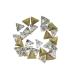 dijiusidy Nail Rhinestones Manicure Decorations Multiple-Shape Multi-color Glass DIY Decor Stickers Eye-catching Beauty Tools 8mmTriangle