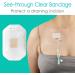 Transparent Film Dressing | Waterproof Catheter Shower Cover & Chemo Port Protector | Wound Bandage Frame Style (4x4.75 Pack of 20) | International Shipping Available - Buy Online on GoSupps.com