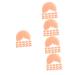Toyvian 120 Pcs Imitation Chocolate Chips Multi-function Chocolate Model Simulated Chocolate Decorative Fake Chocolate Small Fake Chocolate Faux Food Pvc Food Play Pink Material 3.50X2.50X0.20CMx5pcs 1