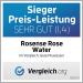 Rosense Rose Water 300 ml - 100% Natural Vegan Moisturising Facial Toner for Cleansing & Care - Buy Online on GoSupps.com