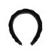Braided Headband Padded Headband Wide Hard Hairband Vintage Hairband for Women (Wide Black)