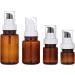Topbathy 3Pcs 100ml Empty Pumping Bottles for Essential Oils Perfume & Cosmetic Storage - Ideal for Liquids & Lotions - Buy Online on GoSupps.com