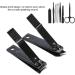 Nail Clipper Set Stainless Steel Nail Clipper Set Nail File 8 Pieces Set Manicure Set for Travel or Home Use(black) - Buy Online on GoSupps.com