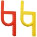Sensory Oral Motor Chew Tool for ADHD Autism SPD Oral Motor Stimulation Special Needs (Red-yellow)