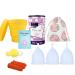 Florauspicious reusable menstrual cup get florauspicious menstrual cups for female care 3 pieces (large transparent) transparent/transparent/transparent 1 piece (3 Pack)