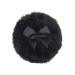 Baby Powder Puff - Ultra Soft Round Face Body Powder Puff with Ribbon Bow | Body Powder Applicator for Baby Kid Adult Makeup Tool for Home & Travel Black
