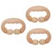 Frcolor 3st hand massage roller Home tools leg massage tab Therian manual back massage gua-sha leg muscle roller manual back roller leg roller bodies wood neck handwheel