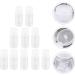 Luxshiny 10ml Empty Plastic Travel Bottles - 24 Pack Transparent Refillable Cosmetic Containers with Flip Cap - Buy Online on GoSupps.com