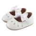 LACOFIA Baby Girls Anti-Slip First Walking Shoes Infant Bowknot Mary Jane Princess Party Shoes Prewalkers 3-6 Months F White