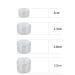 Liujzzi 20-Piece Travel Cosmetic Container Set | Glass Pots with Clear Lids for Creams Samples & Makeup Storage (5g 10g 15g 20g) - Buy Online on GoSupps.com
