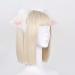 amangul Cat Foxes Faux Furs Ears Headband Cute Halloween Fancy Dress Cosplay Costume Handmade Animal Furry Ears Hair Hoop Women(White Pink) - Buy Online on GoSupps.com