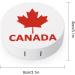 Canada Flag Maple Round Case For Contact Lens Kit Storage Box with Mirror Printed - Buy Online on GoSupps.com