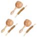 3 sets massage scrap Tool for face shape hand massage massage roller manual acupunctive massage wood massage facial tools for skin care scratching board wooden foot scraps as shown x 3 pieces 17.5x9cmx3pcs