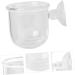 POPETPOP 1pc Red Worm Feeder Glass Terrarium Terrariums Fish Tank Dish Tray Fish Food Feeder Crawl Lipstick 6X4.5CM White - Buy Online on GoSupps.com