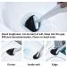 Sellemer Flexible Toilet Brush and Holder Set - Silicone Bristles, Compact Design, Ventilation Slots Base - Silver (1 Pack) - Buy Online on GoSupps.com