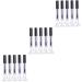 AUTSUPPL 15 Pcs Eyelash Cream Bottle Empty Tube Empty Lash Tube Empty Eyelash Tube Eyelash Brush Tube Black