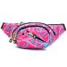 Ausion Fanny Pack Waist Bag for Men&Women Adjustable Belt Hip Bum Bag Fashion Water Resistant Hiking Waist Bag for Traveling Casual Running Hiking Cycling Pink