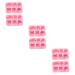 OUNONA 6 Pcs Baking Cake Mold Chocolate Molds Mold for Chocolate Cake Making Mold DIY Cake Mold Baking Pan Roasting Pan Creative Baking Mold Pudding Forest Baking Tools Baking Mould Candy 19.9x13.8cmx3pcs Pinkx3pcs