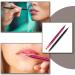 YongXiangPeng 2 Pcs Dual End Lipstick Brushes Portable Retractable Lip Brushes Travel Eye Shadow Brushes with Cap for Lips Eyes and Makeup Application - Buy Online on GoSupps.com