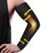 Normers 20-30 mmHg Medical Lymphedema Compression Arm Sleeve for Men & Women (Single)  Full Arm Support with Dot Silicone Band  Graduated Compression Arm Brace for Arthritis  Swelling  Bursitis  Dvt. Black Small