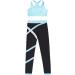 Huimingda Kid Girls 2 Piece Dance Outfits Set | Sports Bra Crop Tank Top & Athletic Leggings | Gymnastics Tracksuit | Light Blue | Size 6 Years - Buy Online on GoSupps.com