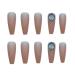 Chtom Ni a 132-Milk Tea Mat Drill Fake Fake Tabs With A Nail Film 24 Tablet Stickers