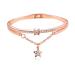 Fomiyes star hand jewelry women bracelet women's bracelet bracelet sun and moon arm loop star women bracelet star bracelet European and American followers Miss 19.5*1.2cm golden