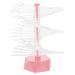 minkissy Clear Nail Sample Stick Spiral Nail Practice Stand Spiral Nail Tips Holder Manicure Nail Display Stand Spiral Nail Color Display Stand Nail Art Supply Bracket Modeling Acrylic 6.2x6.2cm Pink