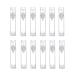 12Pcs Portable Empty Refillable Clear Plastic Airless Vacuum Pump Bottle Cosmetic Make-up Cream Lotion Sample Packing Toiletries Liquid Storage Container Vial Jars(10ml/0.34oz) 10ml/0.34 Ounce