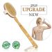 Body Brush Nature Boar Bristles Back Scrubber with Detachable Long Bamboo Non-slip Handle Perfect for Dry Skin Brushing Shower and Bath Helping your Cellulite Reduction Exfoliating Body Massage