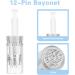 Lophe 12 Pin Replacement Needles Cartridge - Universal Microneedling Pen Needles (12 Pieces) for Auto Micro Needling - Buy Online on GoSupps.com