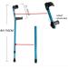Forearm Crutches -Crutches Adult for Disabled People Walker Comfortable Safe Crutch Lightweight Aluminum Alloy - Adjustable Height Lightweight Walking Aid for Parents an Star of Light Single crutche - Buy Online on GoSupps.com