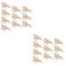 COHEALI 40 Pcs Christmas Ornaments Unfinished Christmas Wooden Wood Cutouts Accessories Manual Crafts As Shownx2pcs Size 2x2pcs