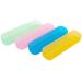 Upstore 4 x storage container for toothpaste and toothbrushes breathable dustproof plastic with a hinged lid random color selection random color selection.