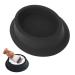 Silicone shaving bowl shaving soap peel stable and durable home hairdressing salon Servant shaving soap cream foam shell helps easy to use when frothing of shaving foam (black)