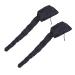 Baluue 2pcs Dry Hair Cap Deep Conditioning Cap Steamer Caps Blower Dryer Hat Thermal Hair Caps Black 190t
