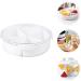 PRETYZOOM Dried Fruit Plate Lunchbox Cookie Container Candy Tray Lid Snack Tray Sectional Tray Household Japan 26X7.5CM White - Buy Online on GoSupps.com